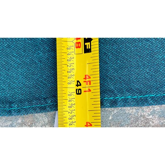 Crate & Barrel Fandango Blue Teal Tablecloth 64x49” - Picture 5 of 7